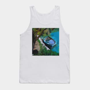 Sunken Boat, Corfu, Europe Tank Top